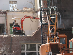 afbraak van ziekenhuis